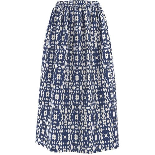 ESMARA Dames midi-rok (Blauw, XS (32/34))