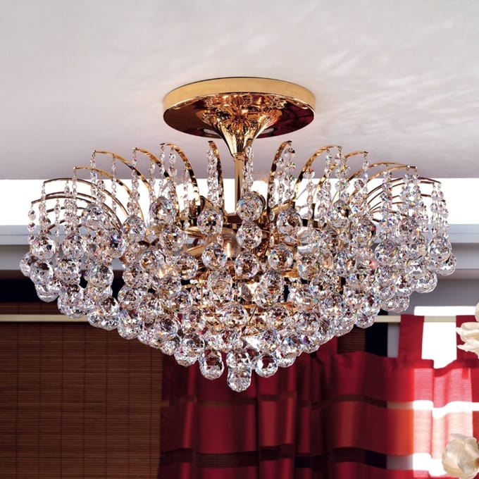 ORION Mooie plafondlamp LENNARDA, verguld