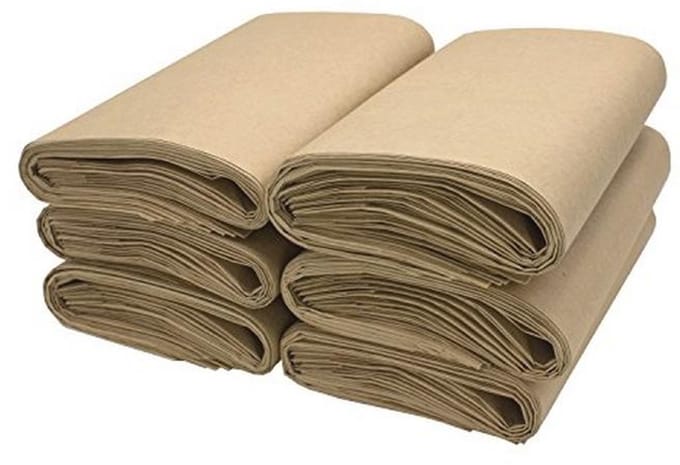 Bio compostzakken voor keukenafval, 10 L, 60 stuks, kraftpapier