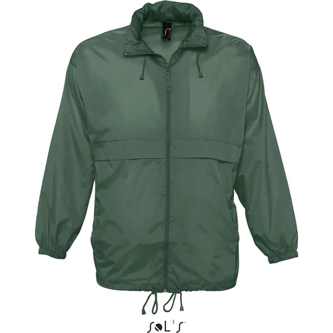SOL'S Unisex Windbreaker Surf Jacket L889 - Forest Green - M