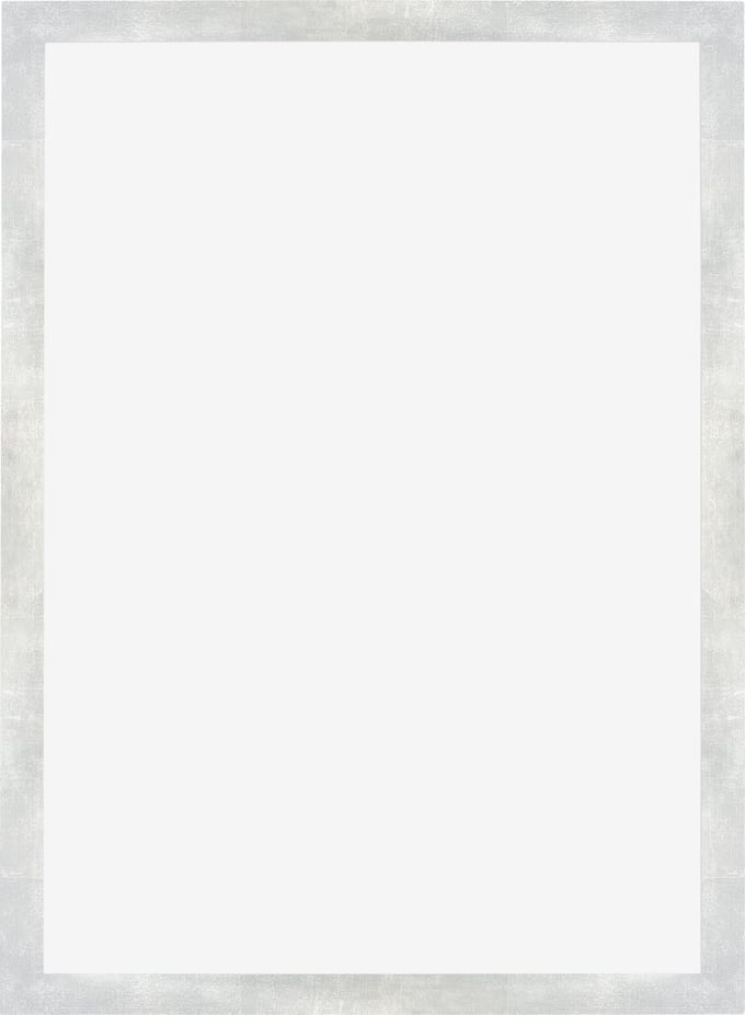 Fotolijst 49x68 cm - MDF - Zilver Glanzend Vintage - Marseille