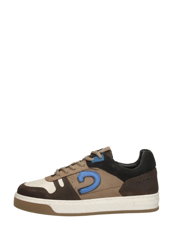 CRUYFF JUNIOR Trophy Mid Sneakers Jongens - Leren Sneaker - Bruin - Maat 32