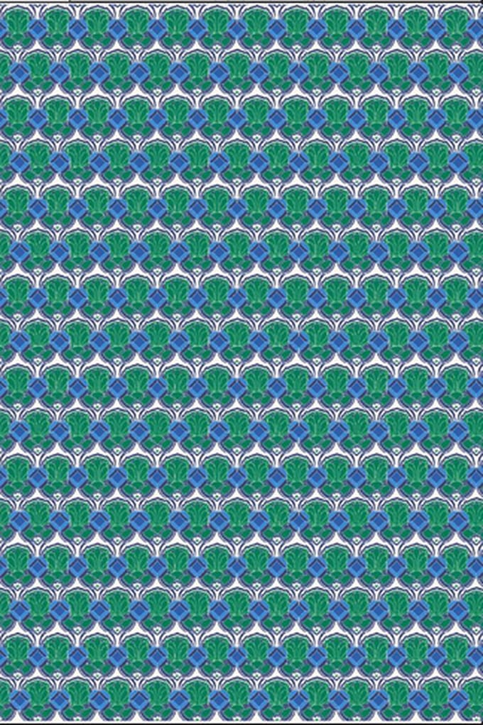 Decoptach papier retro bloemenprint