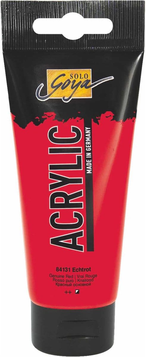 Solo Goya Citroengele Acrylverf - 100ml tube - Hoge kwaliteit A-merk