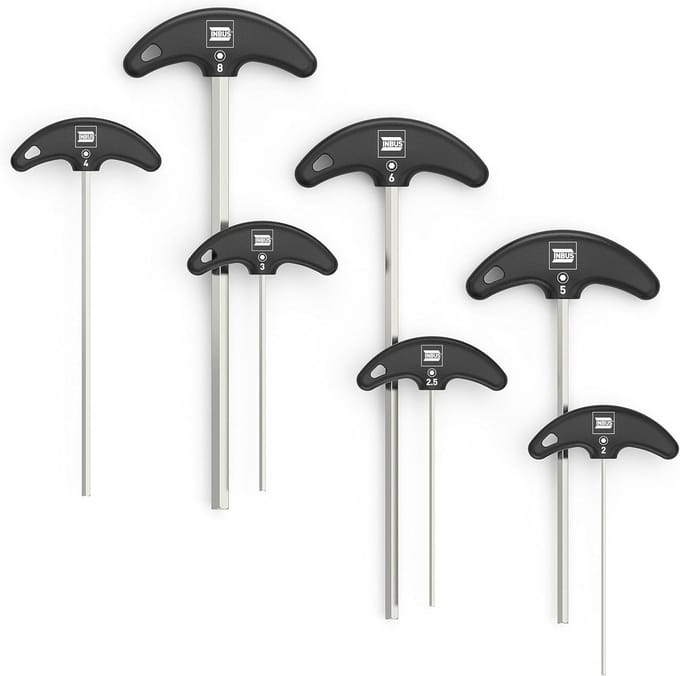 T-Handvat Inbussleutel Set - 7 Stuks van 2-8mm