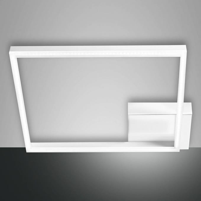 Fabas Luce Vierkante LED plafondlamp Bard met één lampje