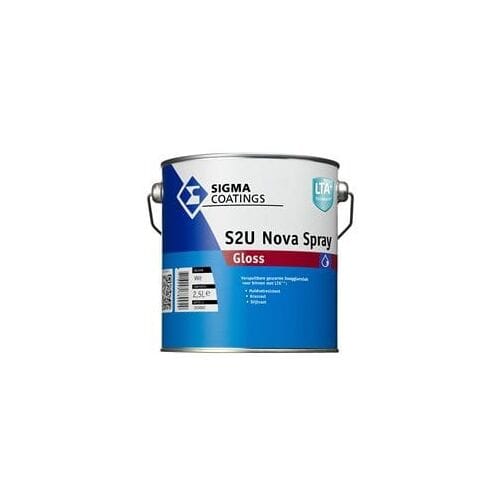 Sigma S2U Nova Spray Gloss - 2,5 Liter - Wit / Kleur   8716242938040   Verf   Lakverf Binnen