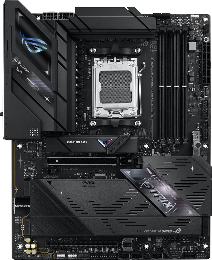 Asus ROG STRIX B850-F GAMING WIFI7 NEO Moederbord Socket AMD AM5 Vormfactor ATX Moederbord chipset AMD® B850
