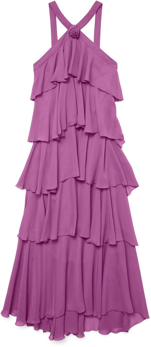 VERO MODA - VMFELICIA SL RUFFLE MAXI DRESS EXP - Dames - Maxi jurken