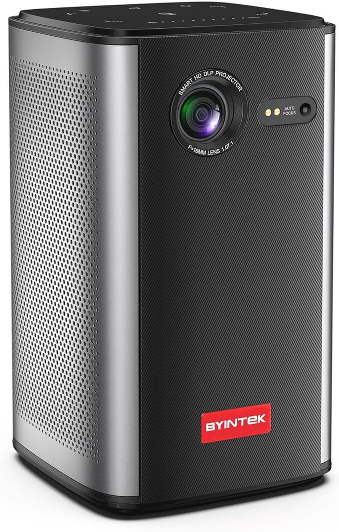 Draagbare Mini 3D Projector met Android 9.0 en Wifi - HD LED, 1080P ondersteuning, met Accu, Tas en Statief