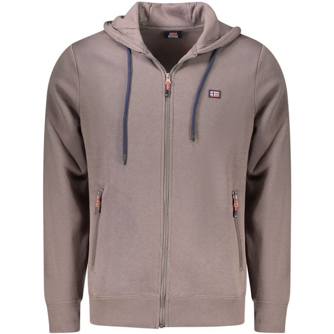 Noorwegen 1963 Marrone Katoenen Heren Sweatshirt