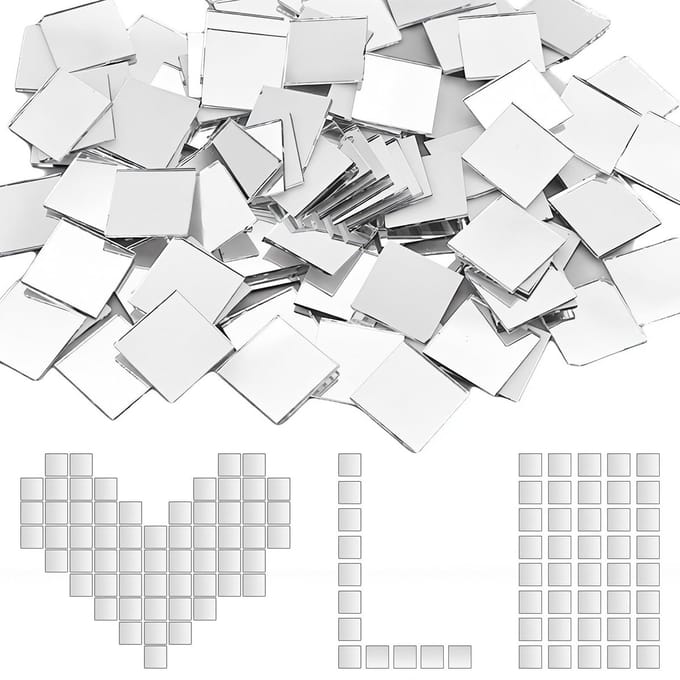 Dailygoods- Spiegeltegels Zelfklevend - Set van 100 - Decoratieve