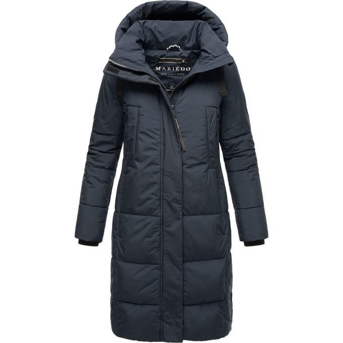 Marikoo dames winterjas Laryaa – lang, warm & met afneembare capuchon