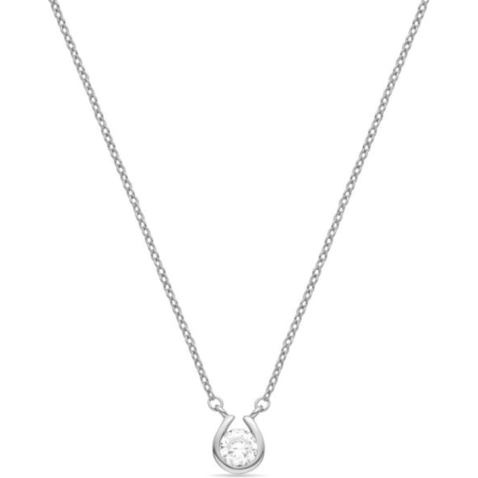 Luxenter Gerhodineerd Briljant Zirkonia Ketting - Ceol
