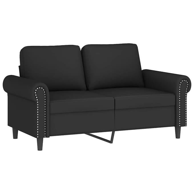 vidaXL - 3-delige - Loungeset - met - kussens - fluweel - zwart