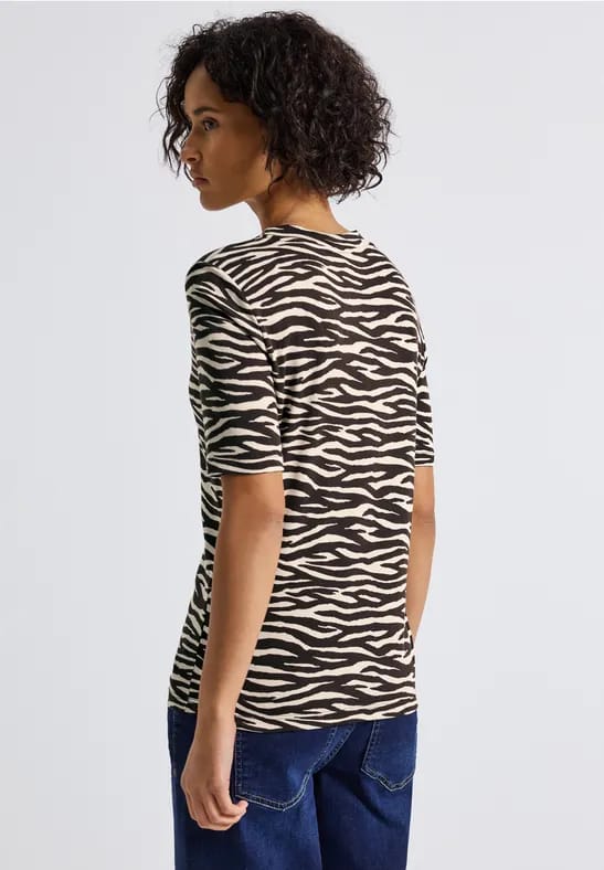 Shirt met zebraprint