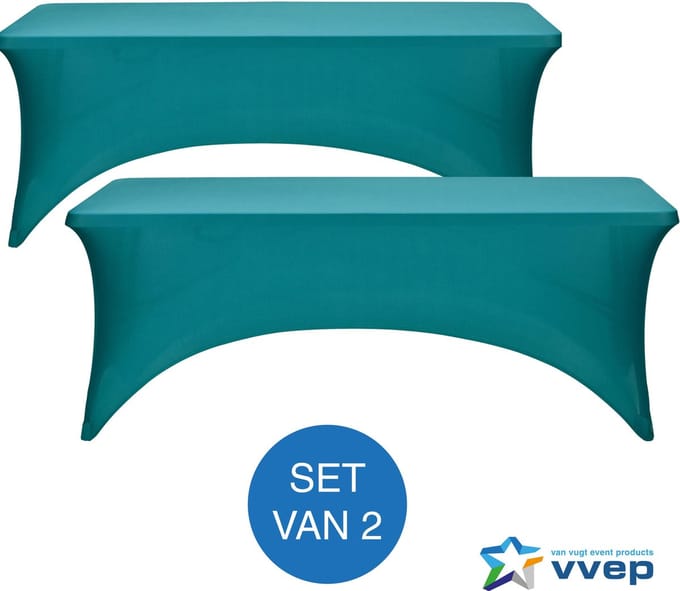 Tafelrok Style - Set van 2 - 183x76 cm - Petrol