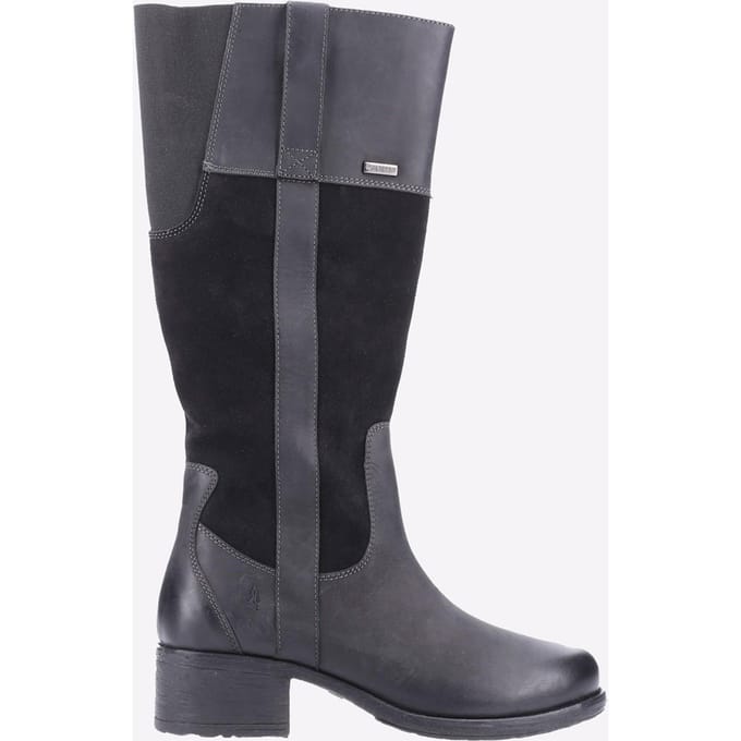 Hush Puppies Samara Suède Dames Zwarte Laarzen