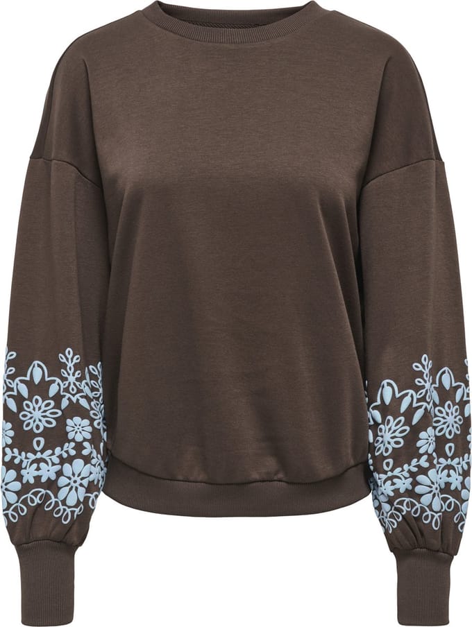 ONLY - ONLBROOKE L/S O-NECK FLOWER SWT NOOS - Dames - Sweaters