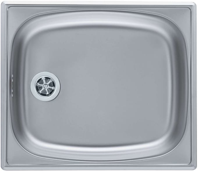 Alveus Basic - Spoelbak 38x44 cm, odtok 6 cm, rvs 1008694