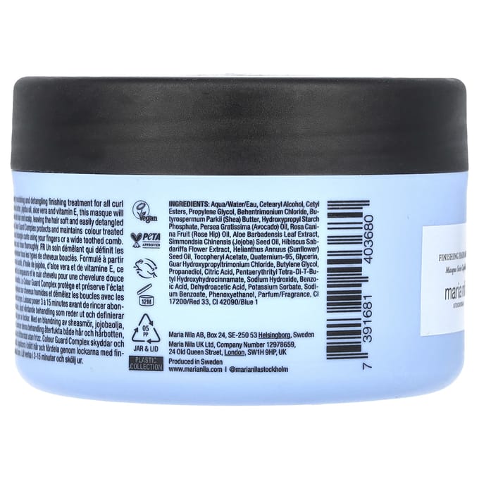Maria Nila Coils & Curls Behandelingsmasker Haarbehandeling krullen Dames 250 ml