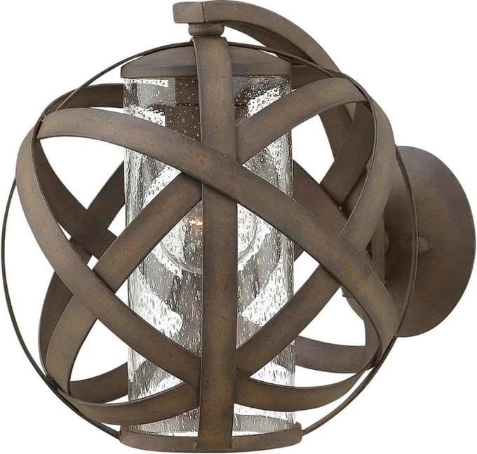 Hinkley LED Wand Buitenlamp Carson | 1X E27 Max 60W | IP44 | Dimbaar | Vintage Iron