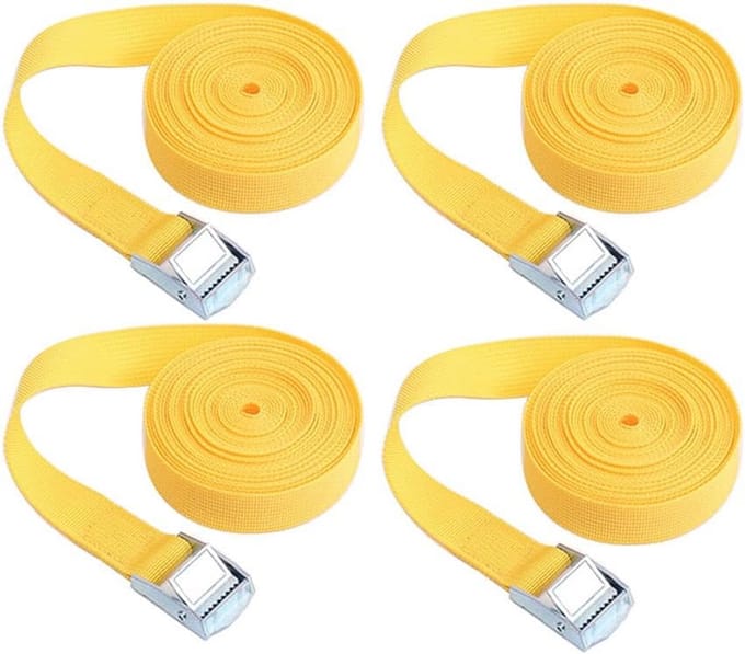 4x Spanband Ratel Set 2 Meter Verstelbaar voor Bagage Transport