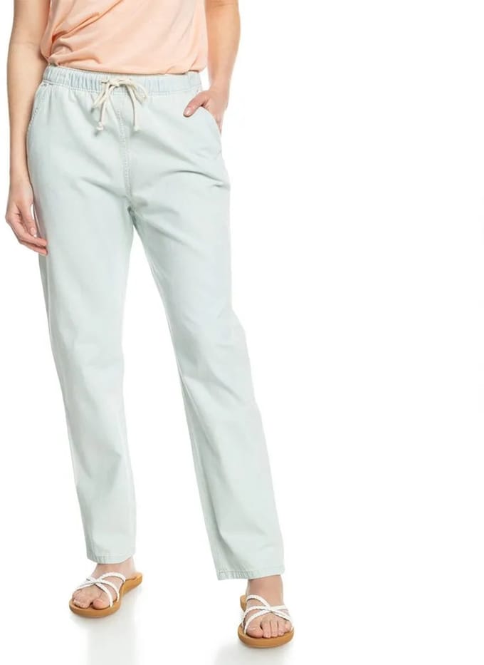 Roxy Slow Swell Denim Broek - Bleached Blue