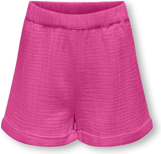 ONLY KOGTHYRA SHORTS WVN Meisjes Broek - Raspberry Rose - Maat 146