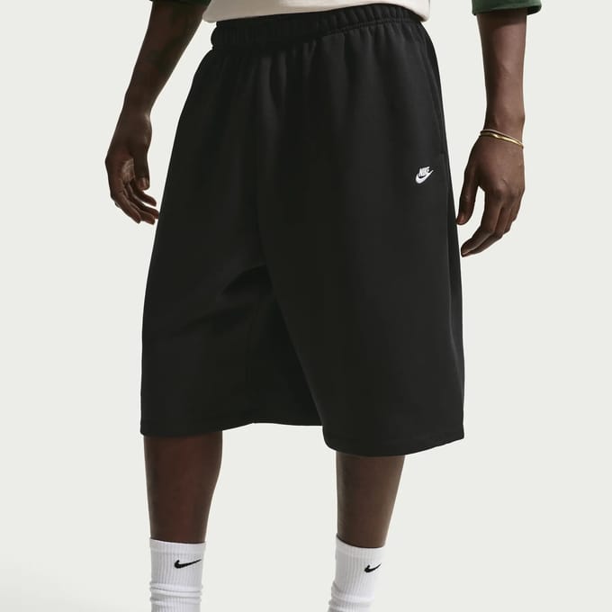 Nike Club Oversize Korte Broek Zwart K010