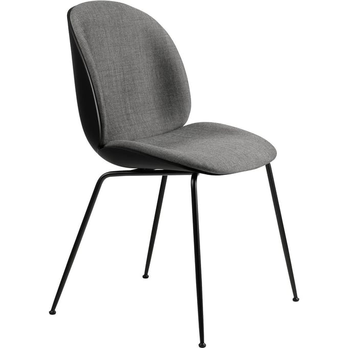 Gubi Beetle Dining Chair Stoelbekleding vooraan Conic Base - Remix3 Kvadrat 152