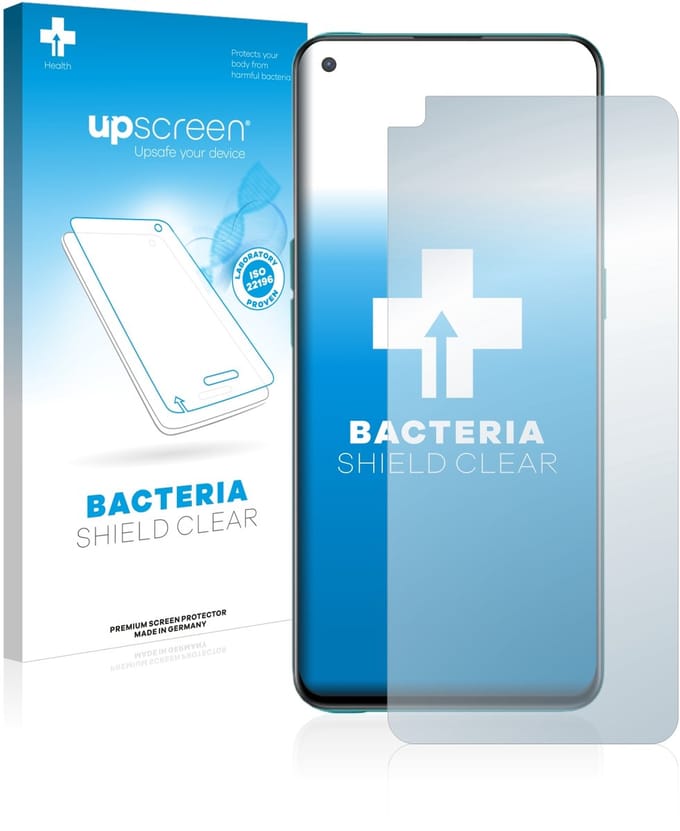 upscreen - Screenprotector voor OnePlus Nord CE 5G - Folie Beschermfolie transparant antibacterieel