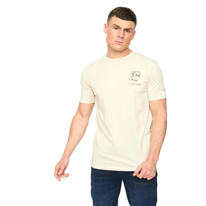 Crosshatch Heren Winchamp T-Shirt (Neutraal)