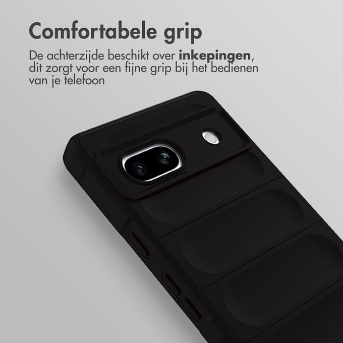 imoshion Hoesje - Geschikt voor Google Pixel 7a - EasyGrip Backcover - Zwart