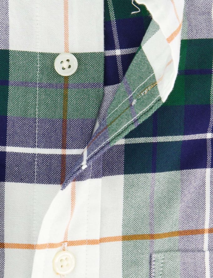 Casual overhemd Gant Regular Fit groen button-down boord