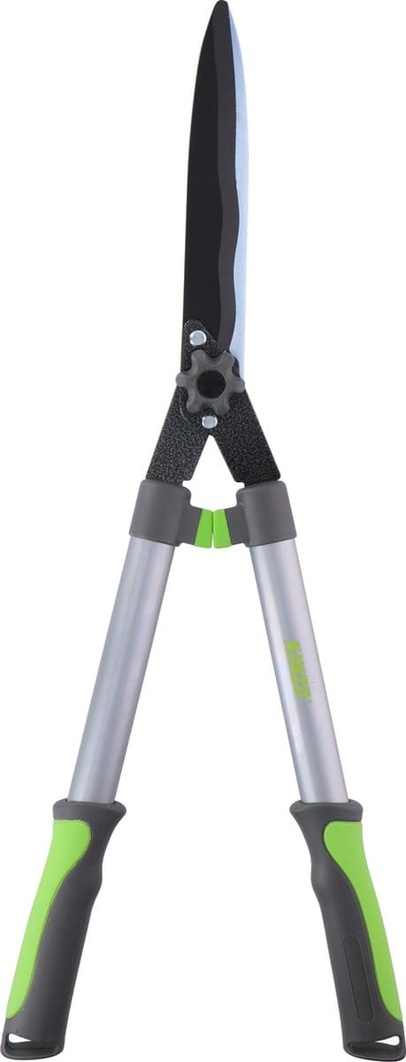 Kinzo Heggenschaar - 65CM - met Llaflon Bladen - Extra Sterk - Roestbestendig - Non-Stick Bladen - Grijs/Groen