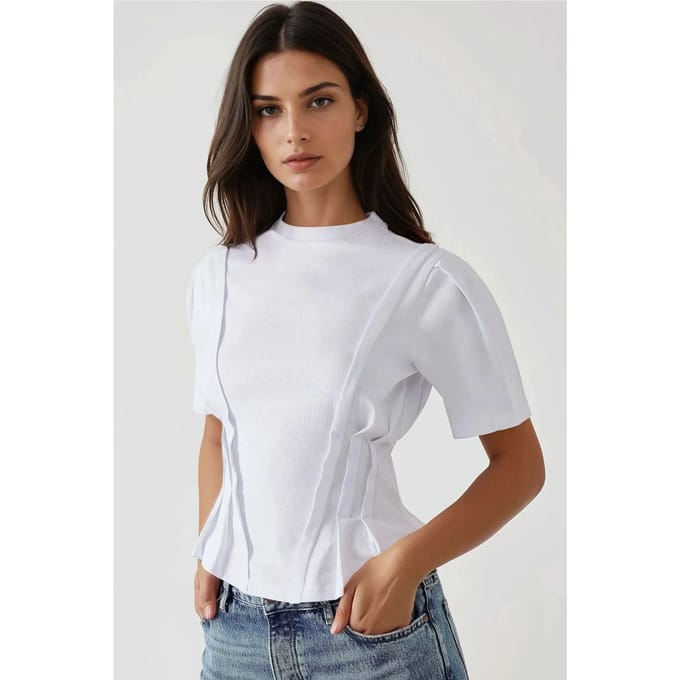 Fitted Crew Neck T-shirt