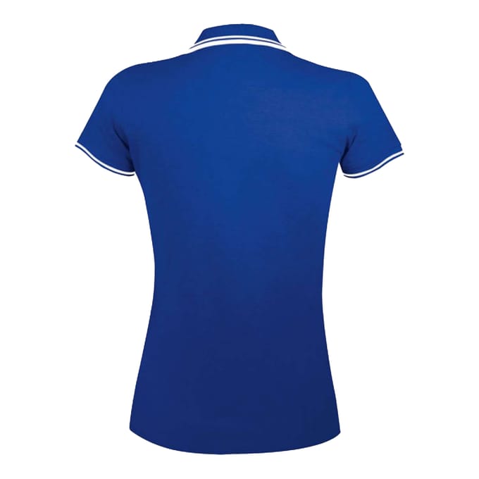 SOLS Dames/Dames Pasadena Poloshirt (Koningsblauw/Wit)