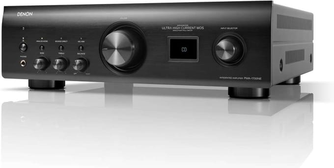 Denon - PMA-1700NE - Amplifier met USB-DAC, 70 Watt per Kanaal, een MM/MC-Phono-equalizer en een UHC Single-Push-Pull-Versterkerschakeling - Zwart