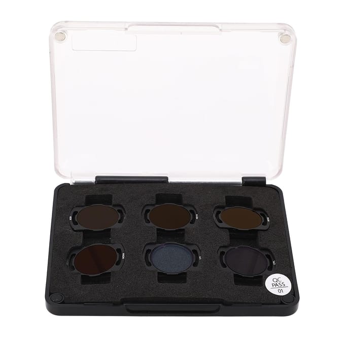 6 Stuks Drone Filter Lens UV CPL ND8 ND16 ND32 ND64 Aluminiumlegering Frame Optisch Glas voor Avata O3 black
