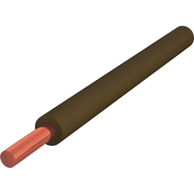 Nexans H07V-U 6mm² Installatiedraad Bruin Eca - 10533300 [100 Meters] - E3X94