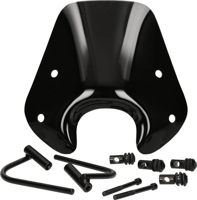 Mezoly Windscherm laag Piaggio Zip 2000 hoogglans zwart