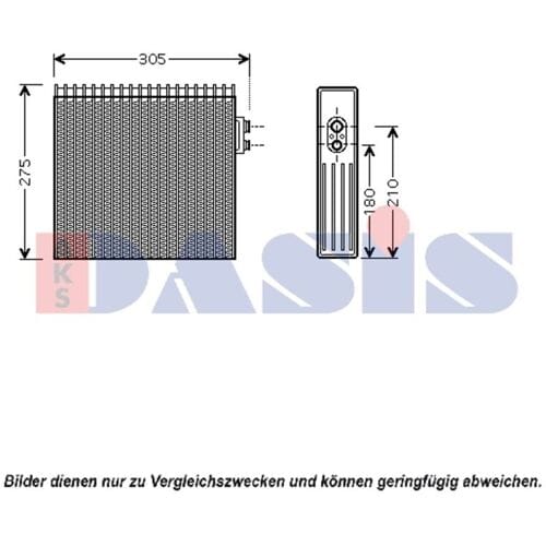 Verdamper, airconditioning AKS DASIS 820062N