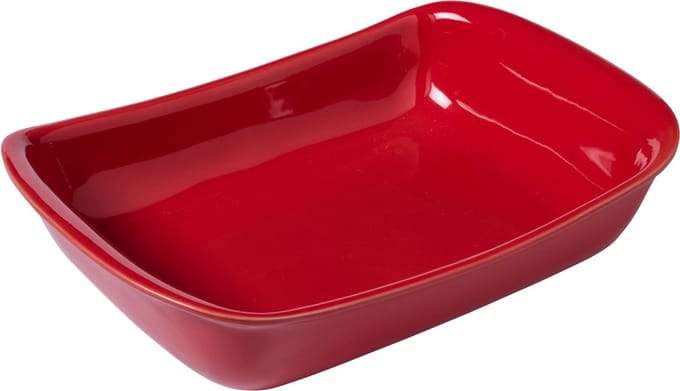 Pyrex - Supreme Ovenschaal Rechthoek 3,2 liter - Rood - Keramiek