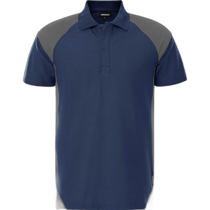 Fristads Heavy poloshirt 7047 GPM - Marineblauw/Grijs - M