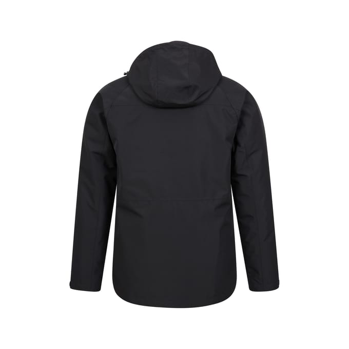 Mountain Warehouse Heren Alaskan 3 In 1 Waterdichte Jas (Zwart)