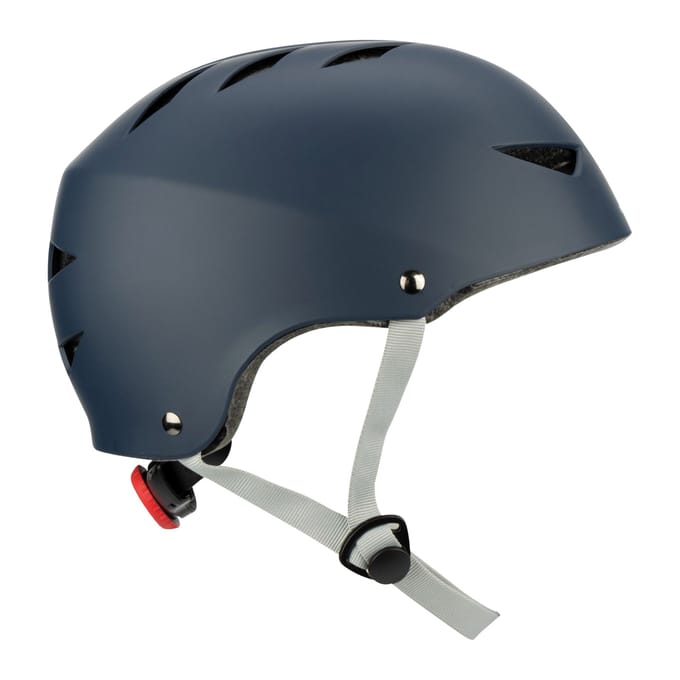 Nijdam Skate Helm Verstelbaar - Blue Streak - Maat L - Blauw/Grijs