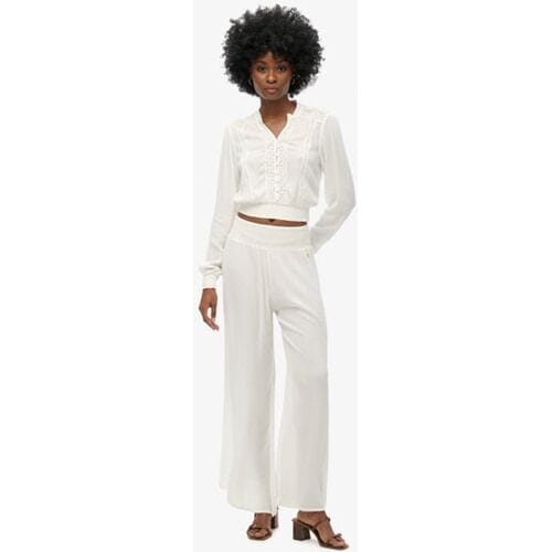 Superdry Beach Broek Wit Grootte: 36