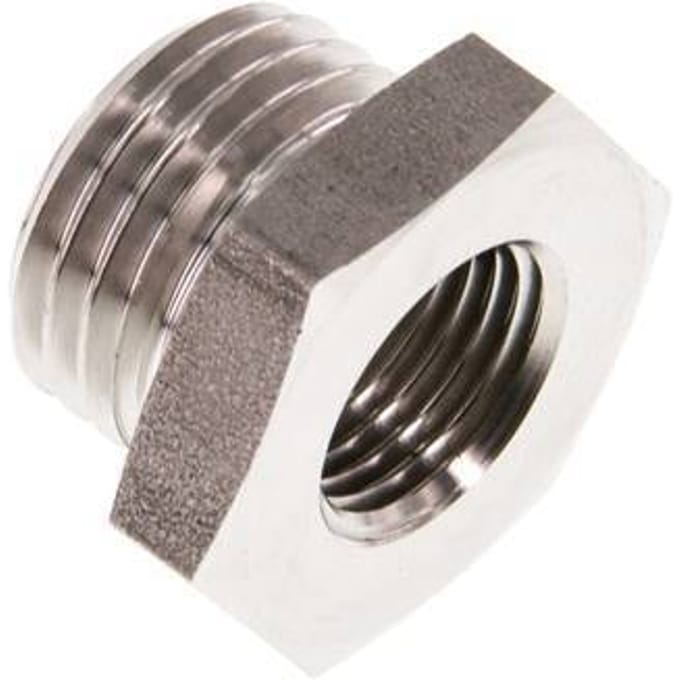 G 1/8'' x G 1/4'' F/M RVS Verloopring 40 Bar [2 Stuks]
