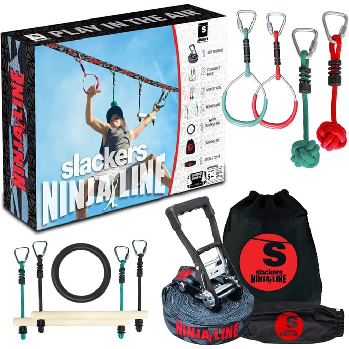 Slackers Ninja Line Starter set - Ninjaline & Slackline voor balans en behendigheid